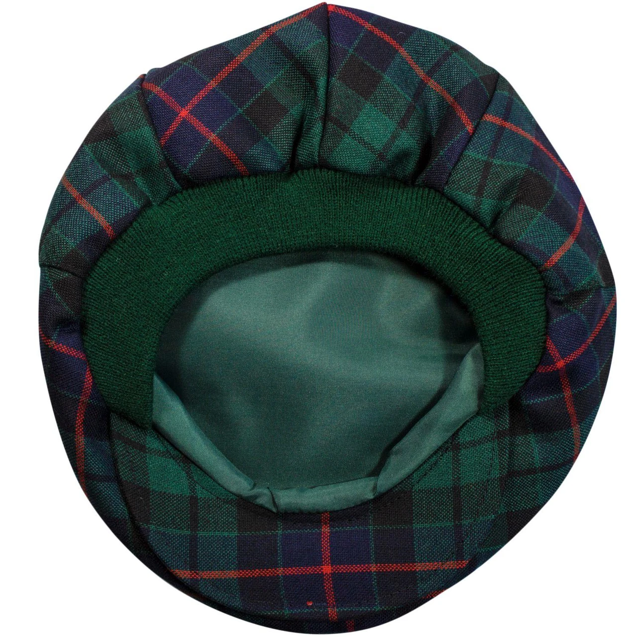 Mens Tartan Flat Cap Morrison Modern Tartan Plaid Design Mens and Womens One size Elasticated Band Comfort Fit Scottish Made