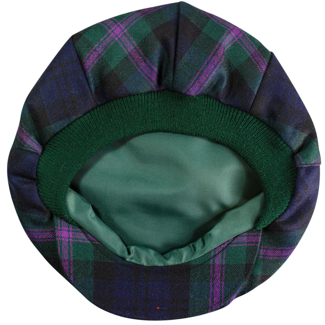 Mens Tartan Flat Cap Baird Modern Tartan Plaid Design Mens and Womens One size Elasticated Band Comfort Fit Scottish Made