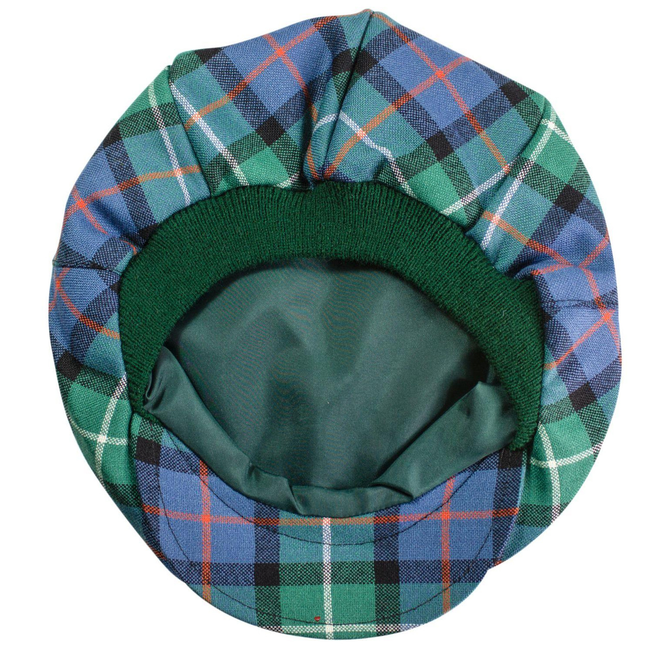 Mens Tartan Flat Cap Davidson of Tulloch Ancient Tartan Plaid Design Mens and Womens One size Elasticated Band Comfort Fit Scottish Made