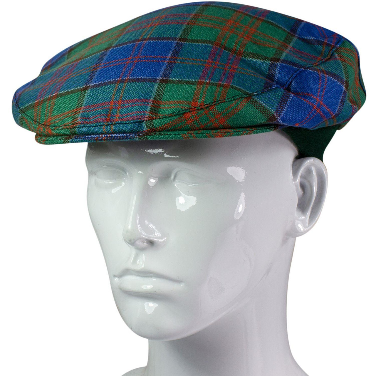 Mens Tartan Flat Cap Stewart of Appin Hunting Ancient Tartan Plaid Design Mens and Womens One size Elasticated Band Comfort Fit Scottish Made