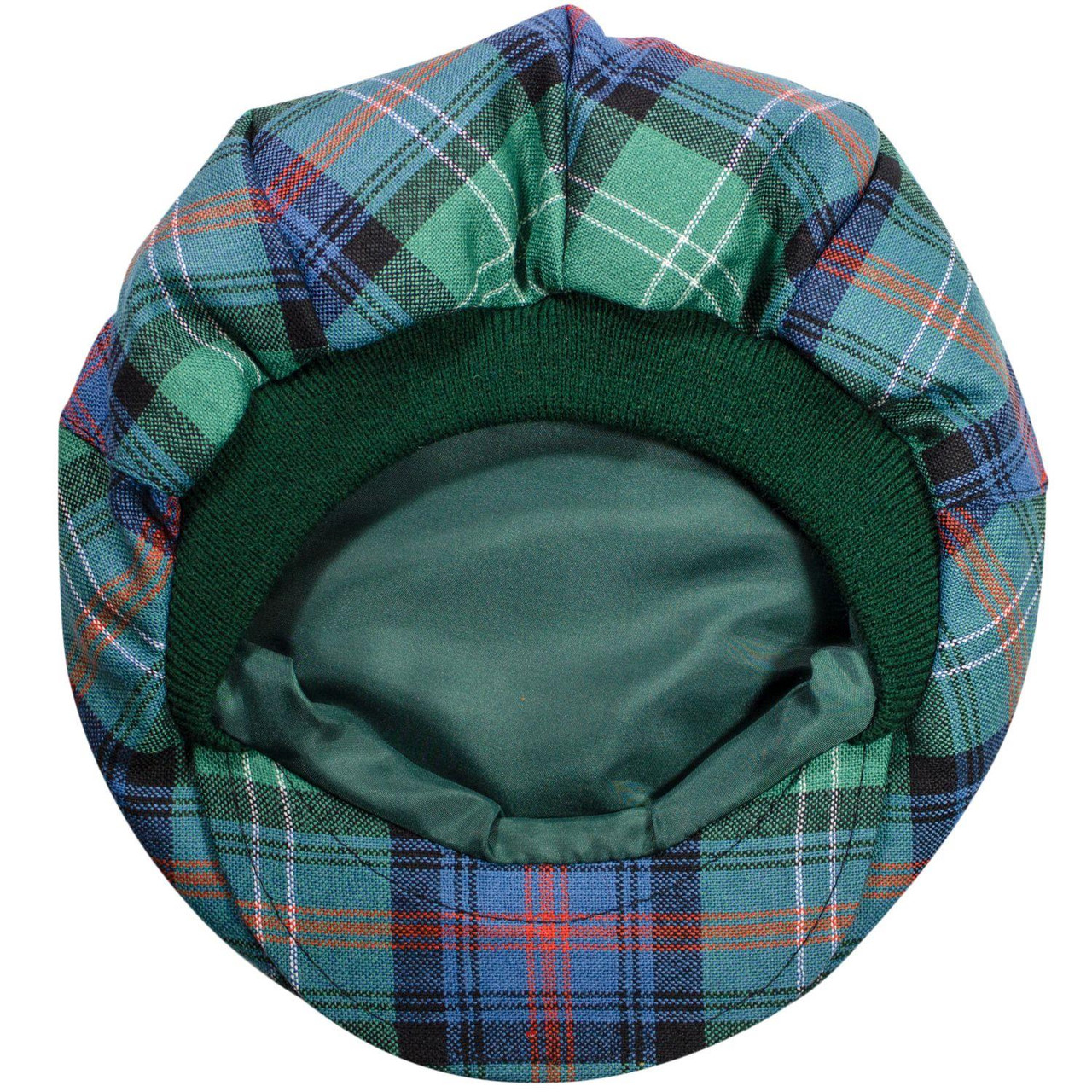 Mens Tartan Flat Cap Sutherland Old Ancient Tartan Plaid Design Mens and Womens One size Elasticated Band Comfort Fit Scottish Made