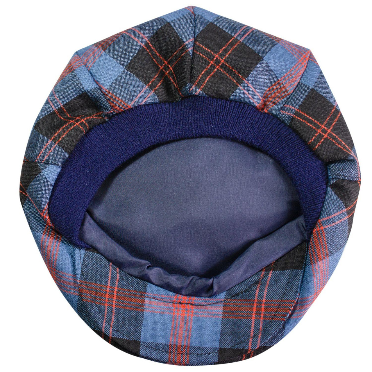 Mens Tartan Flat Cap Angus Ancient Tartan Plaid Design Mens and Womens One size Elasticated Band Comfort Fit Scottish Made