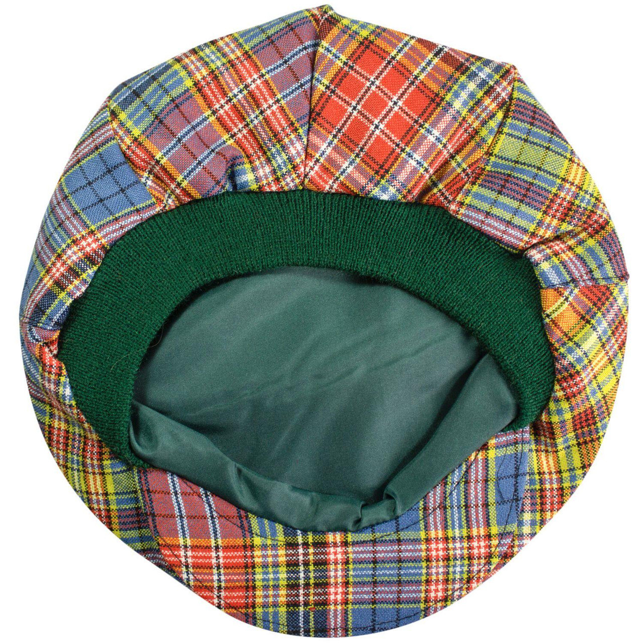 Mens Tartan Flat Cap Drummond of Strathallan Ancient Tartan Plaid Design Mens and Womens One size Elasticated Band Comfort Fit Scottish Made