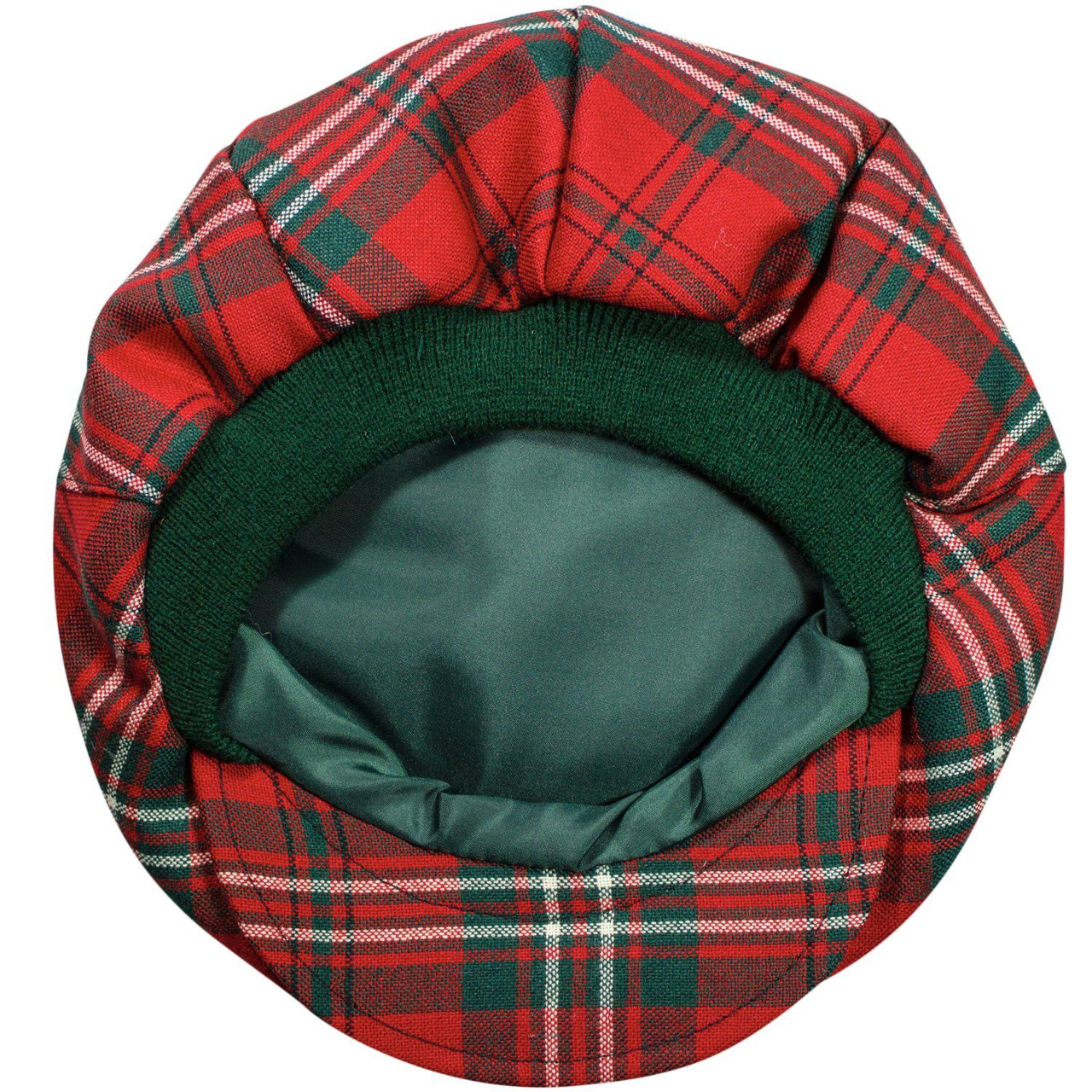 Mens Tartan Flat Cap Scott Modern Tartan Plaid Design Mens and Womens One size Elasticated Band Comfort Fit Scottish Made