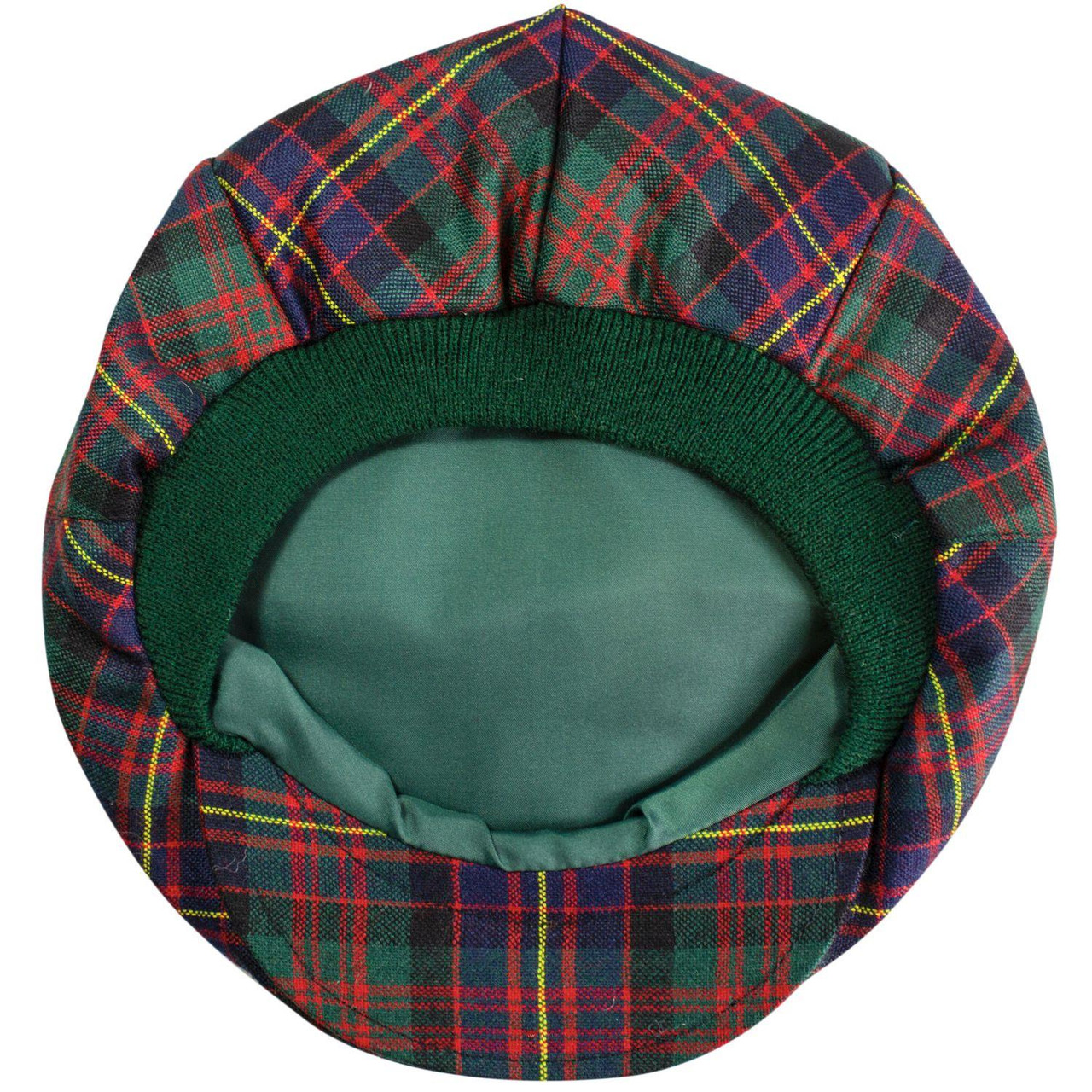 Mens Tartan Flat Cap Cameron of Erracht Modern Tartan Plaid Design Mens and Womens One size Elasticated Band Comfort Fit Scottish Made
