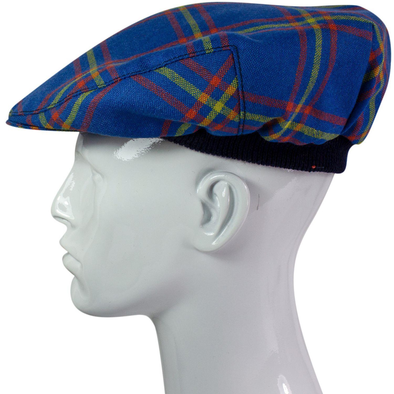Mens Tartan Flat Cap MacLaine of Lochbuie Ancient Tartan Plaid Design Mens and Womens One size Elasticated Band Comfort Fit Scottish Made