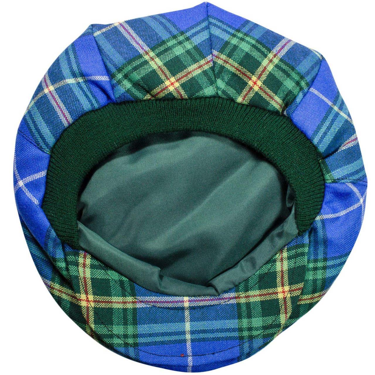 Mens Tartan Flat Cap Nova Scotia Canadian Tartan Plaid Design Mens and Womens One size Elasticated Band Comfort Fit Scottish Made