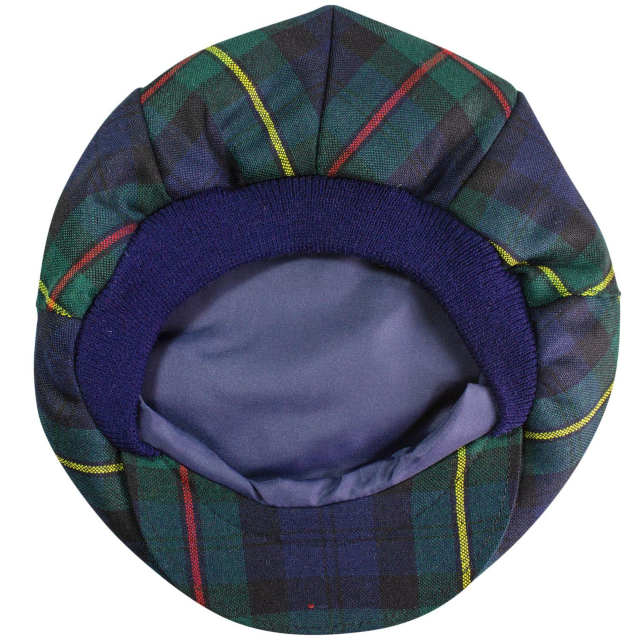 Mens Tartan Flat Cap MacEwan Modern Tartan Plaid Design Mens and Womens One size Elasticated Band Comfort Fit Scottish Made