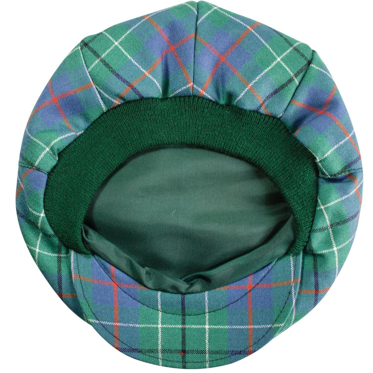 Mens Tartan Flat Cap Duncan Ancient Tartan Plaid Design Mens and Womens One size Elasticated Band Comfort Fit Scottish Made