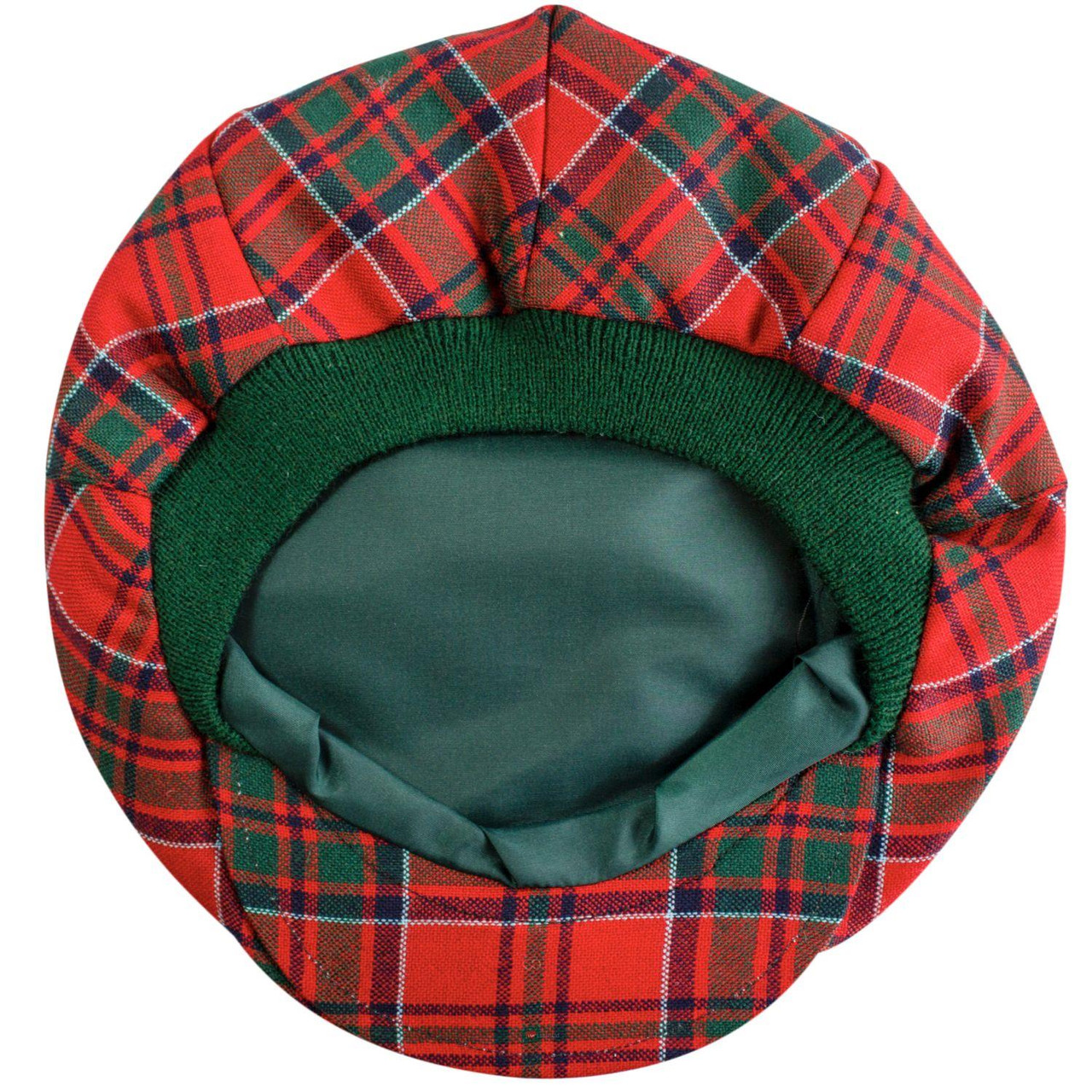 Mens Tartan Flat Cap MacKillop Modern Tartan Plaid Design Mens and Womens One size Elasticated Band Comfort Fit Scottish Made