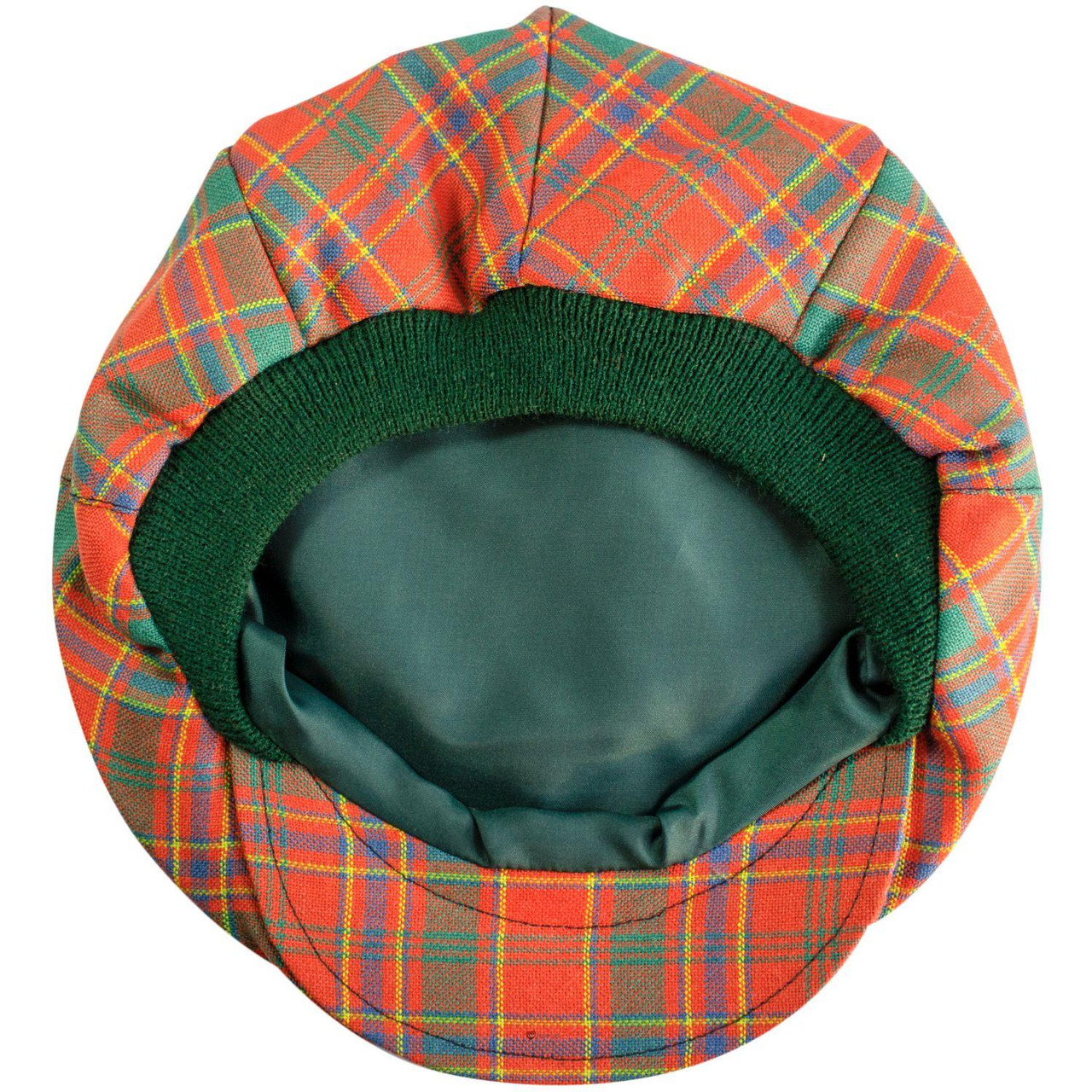 Mens Tartan Flat Cap Munro Ancient Tartan Plaid Design Mens and Womens One size Elasticated Band Comfort Fit Scottish Made