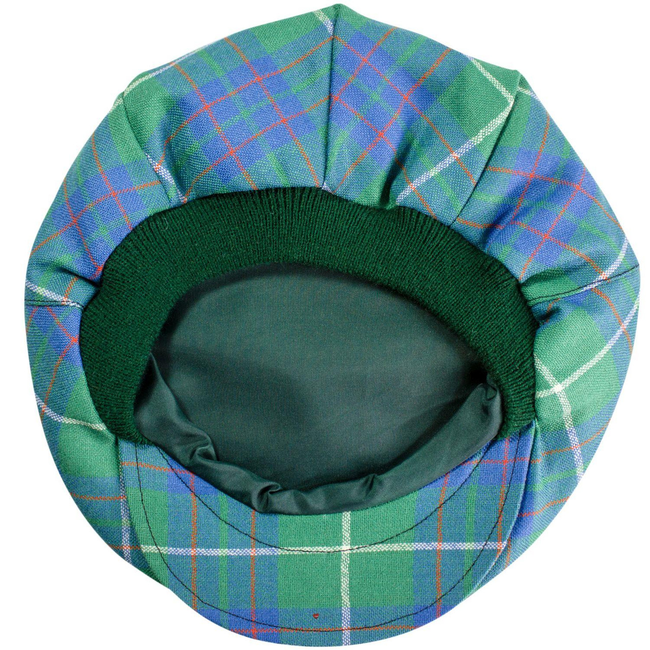 Mens Tartan Flat Cap MacIntyre Hunting Ancient Tartan Plaid Design Mens and Womens One size Elasticated Band Comfort Fit Scottish Made