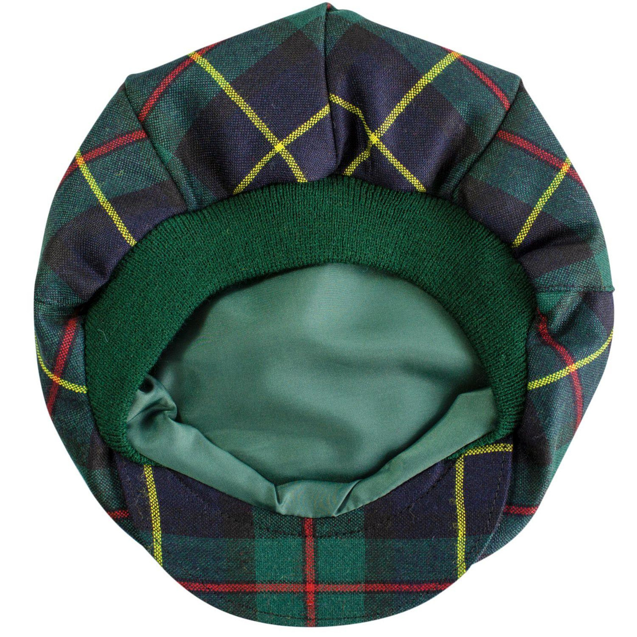 Mens Tartan Flat Cap MacLeod of Harris Modern Tartan Plaid Design Mens and Womens One size Elasticated Band Comfort Fit Scottish Made