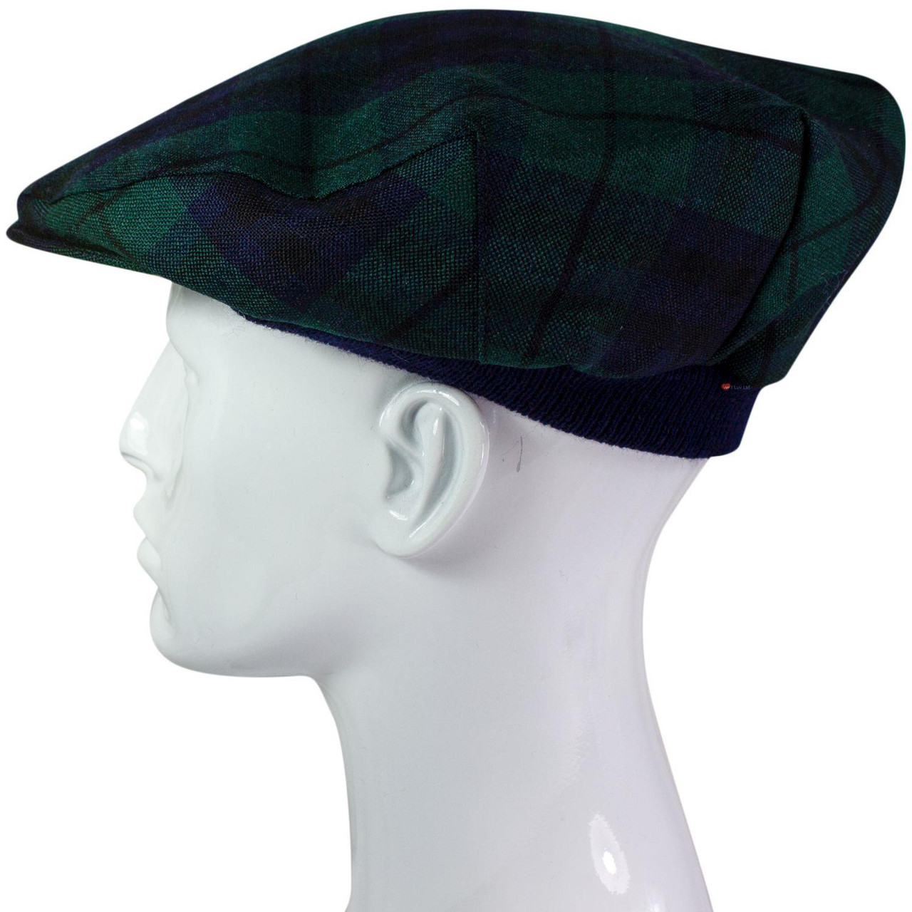 Mens Tartan Flat Cap Keith Modern Tartan Plaid Design Mens and Womens One size Elasticated Band Comfort Fit Scottish Made