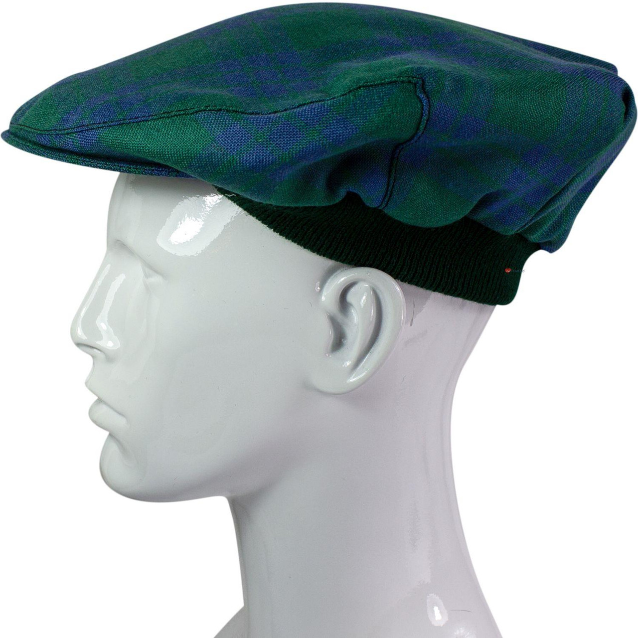 Mens Tartan Flat Cap Montgomerie Ancient Tartan Plaid Design Mens and Womens One size Elasticated Band Comfort Fit Scottish Made