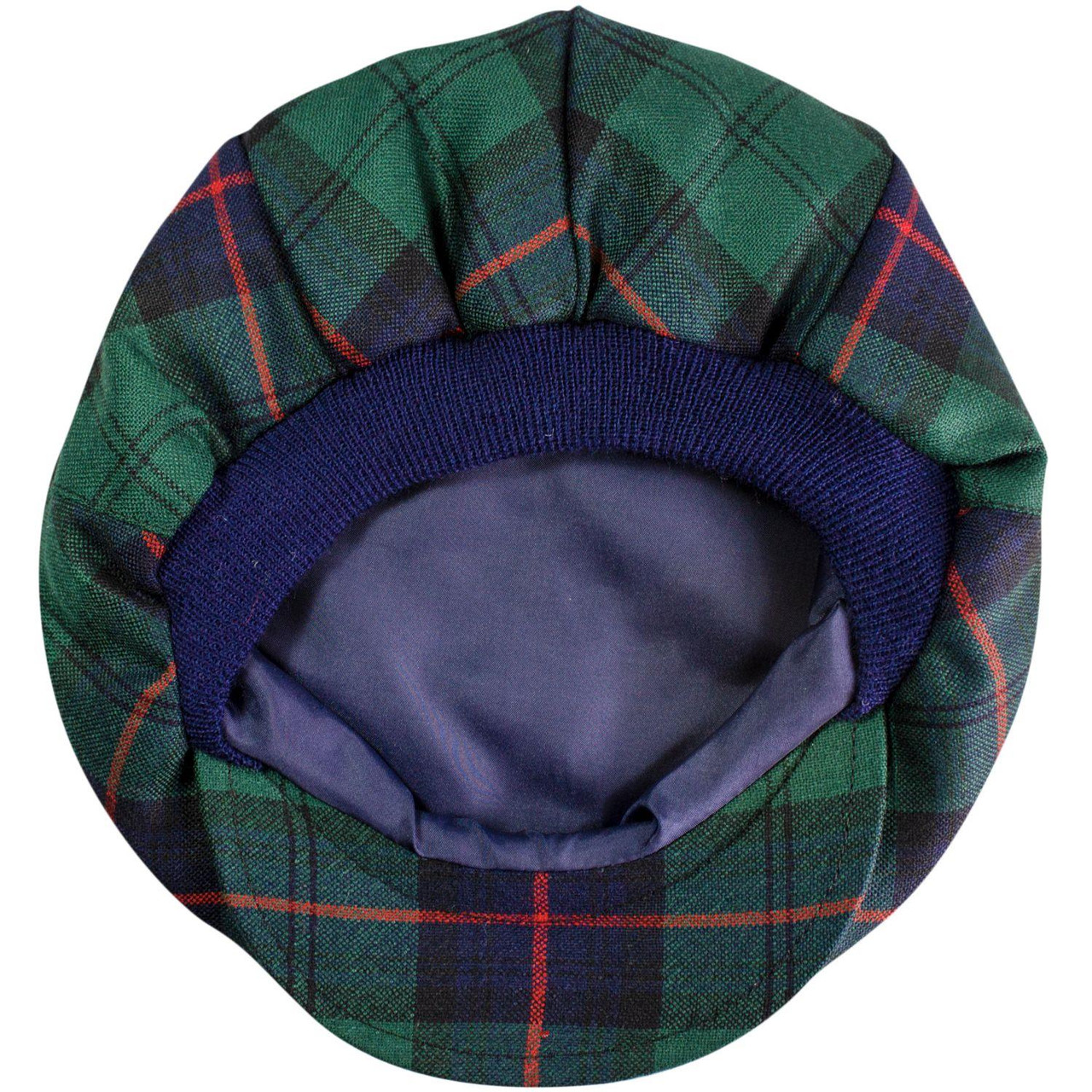 Mens Tartan Flat Cap Armstrong Modern Tartan Plaid Design Mens and Womens One size Elasticated Band Comfort Fit Scottish Made