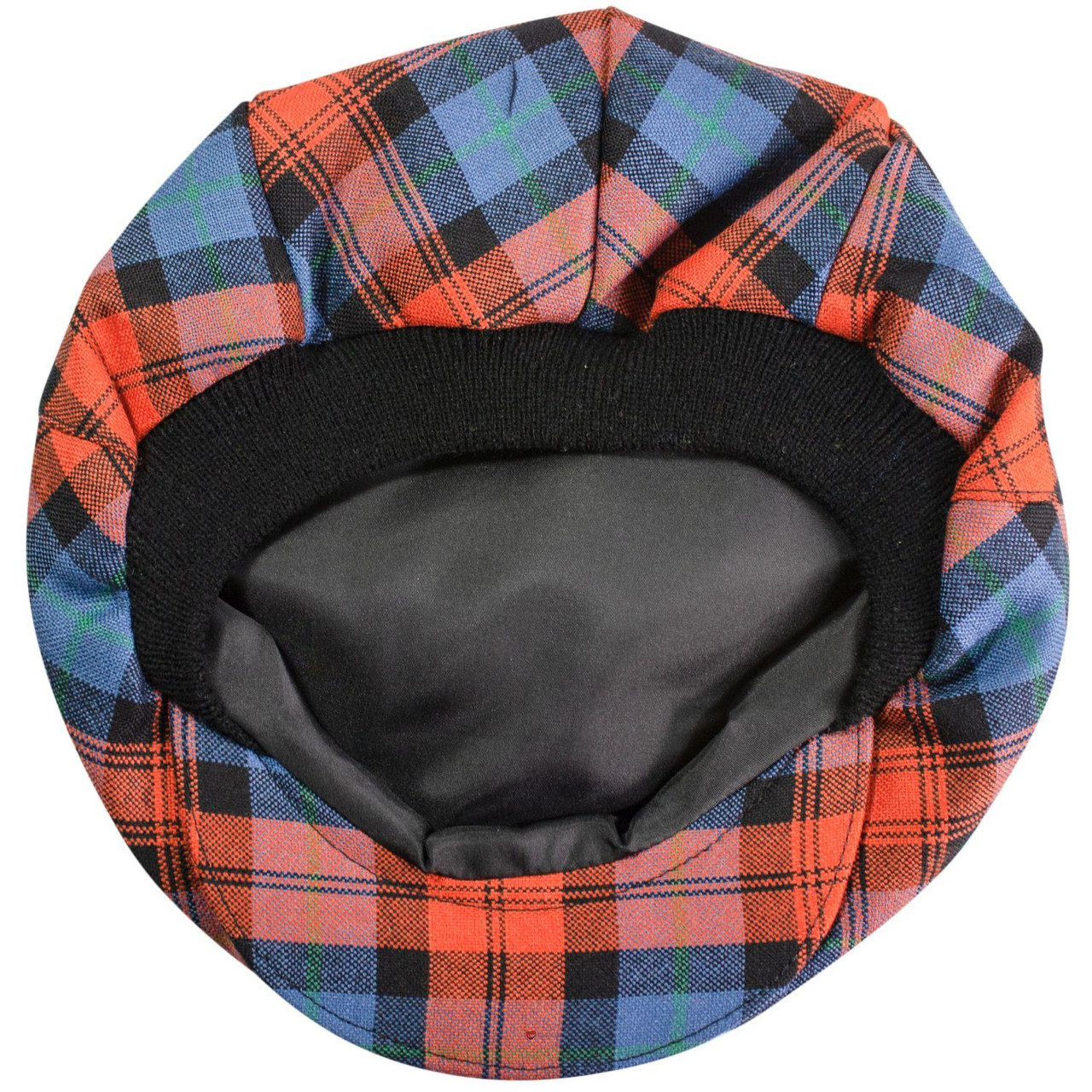 Mens Tartan Flat Cap MacLachlan Ancient Tartan Plaid Design Mens and Womens One size Elasticated Band Comfort Fit Scottish Made