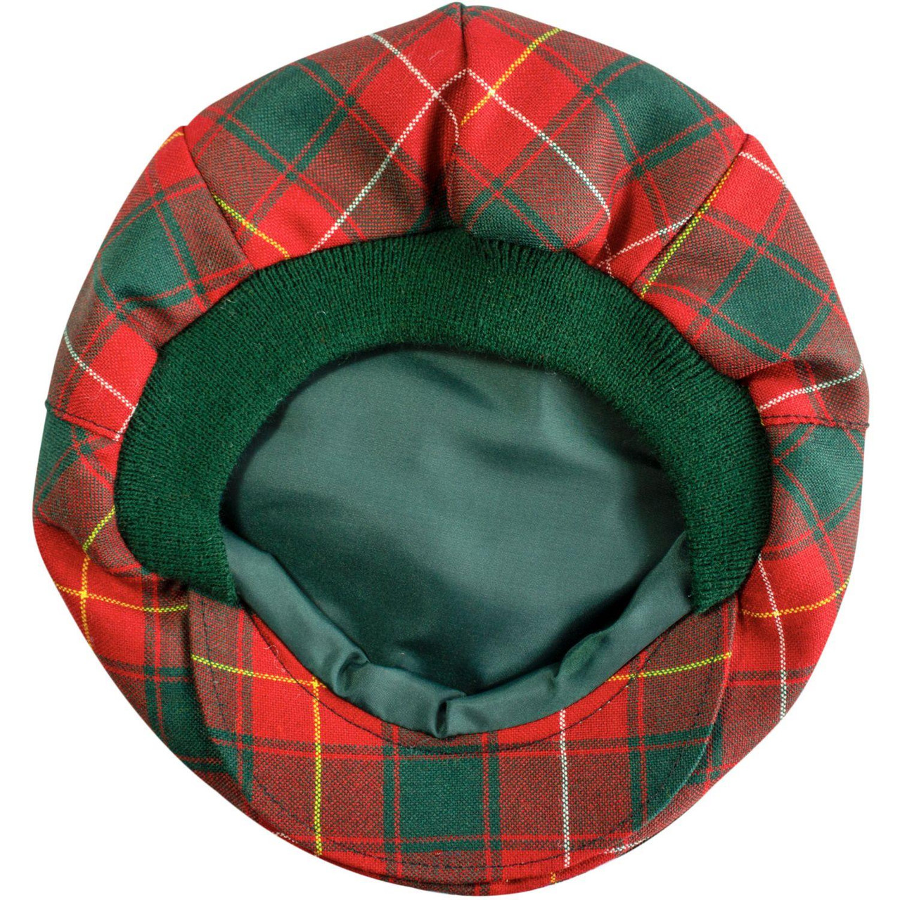 Mens Tartan Flat Cap MacPhie Modern Tartan Plaid Design Mens and Womens One size Elasticated Band Comfort Fit Scottish Made