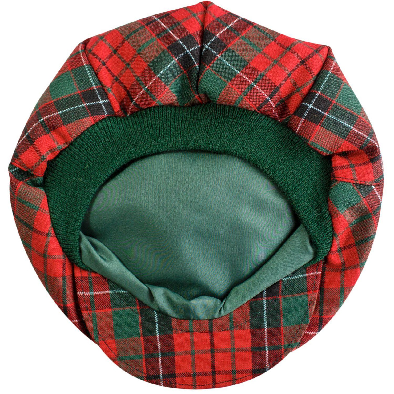 Mens Tartan Flat Cap Nicholson Modern Tartan Plaid Design Mens and Womens One size Elasticated Band Comfort Fit Scottish Made