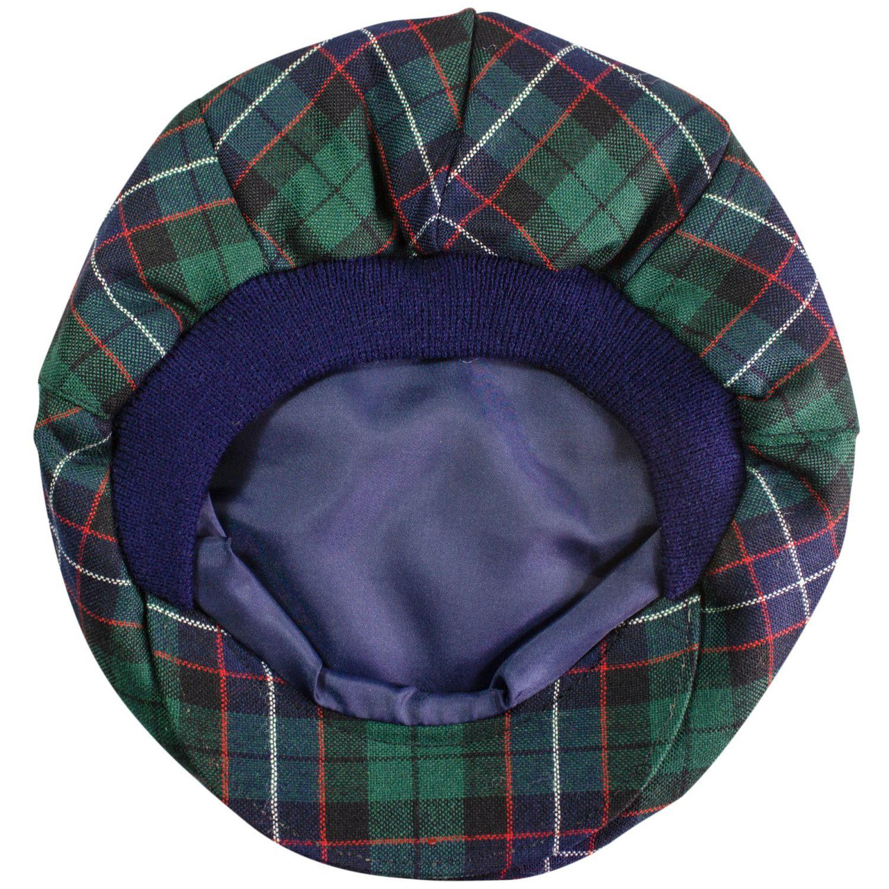 Mens Tartan Flat Cap Galbraith Modern Tartan Plaid Design Mens and Womens One size Elasticated Band Comfort Fit Scottish Made