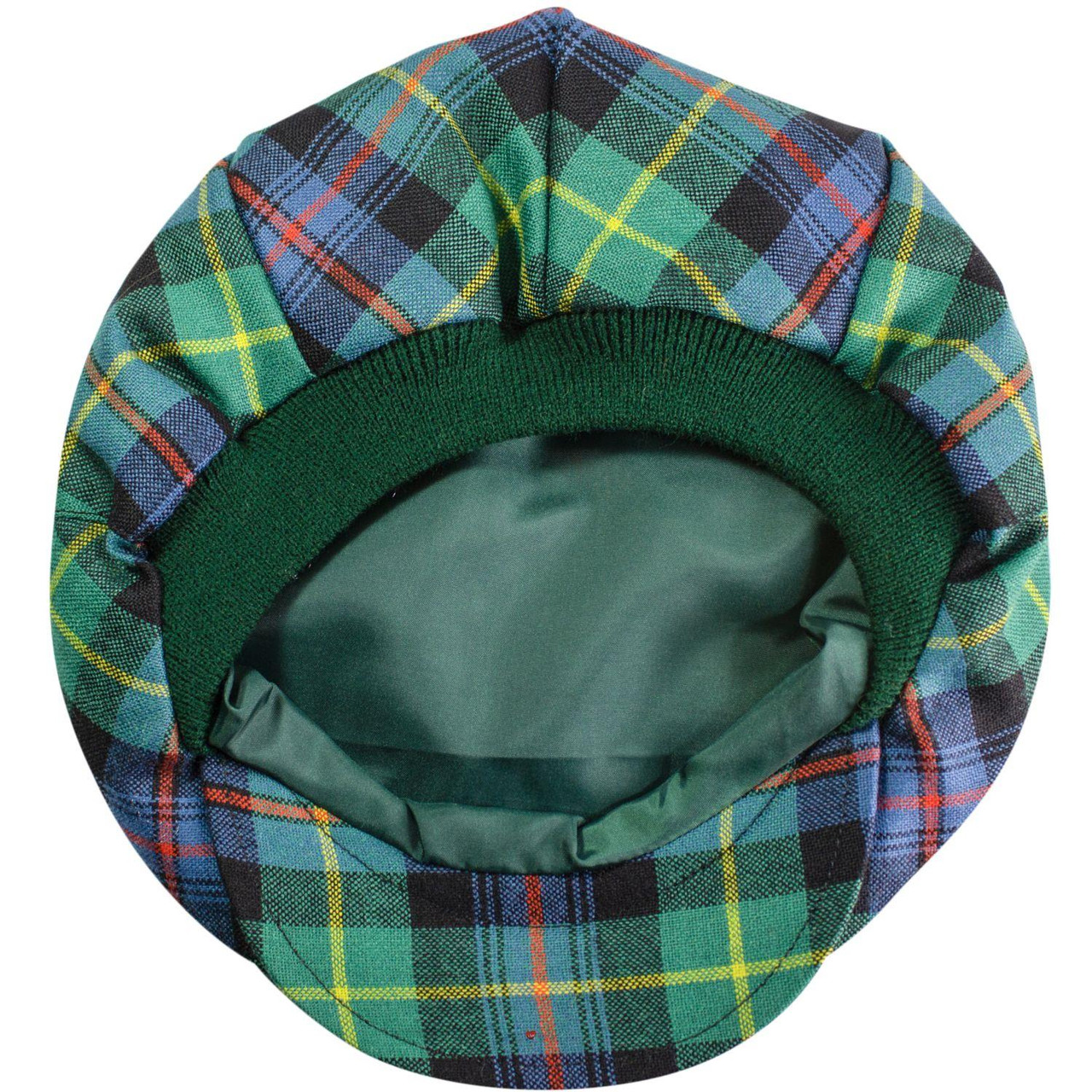 Mens Tartan Flat Cap Farquharson Ancient Tartan Plaid Design Mens and Womens One size Elasticated Band Comfort Fit Scottish Made