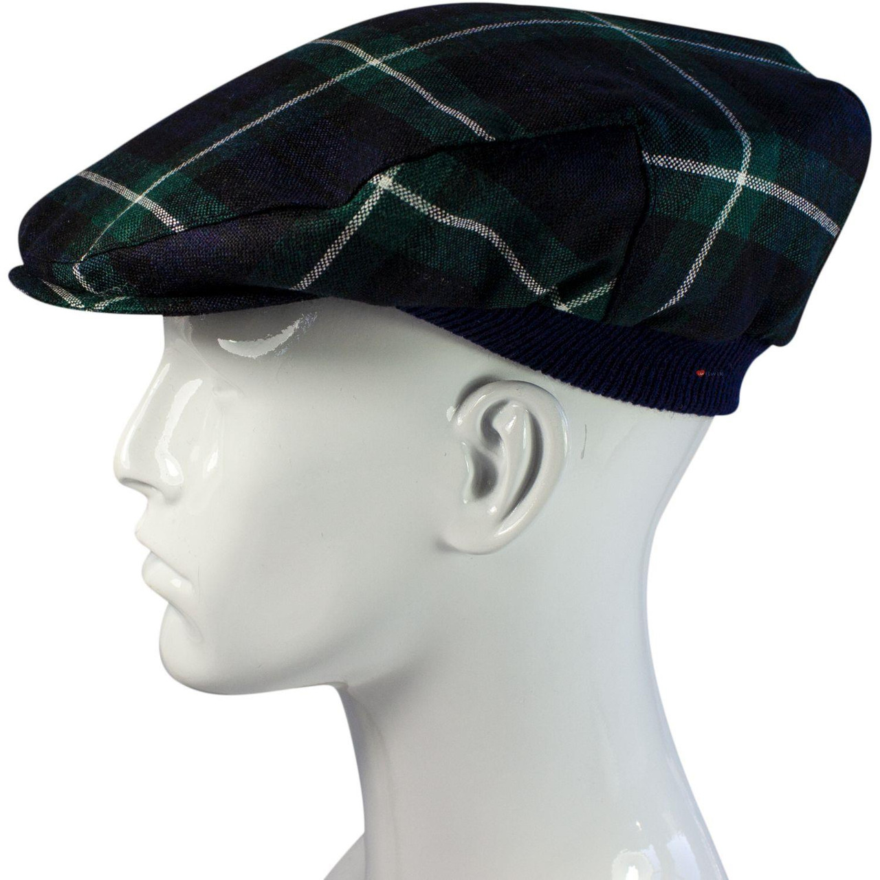 Mens Tartan Flat Cap Lamont Modern Tartan Plaid Design Mens and Womens One size Elasticated Band Comfort Fit Scottish Made