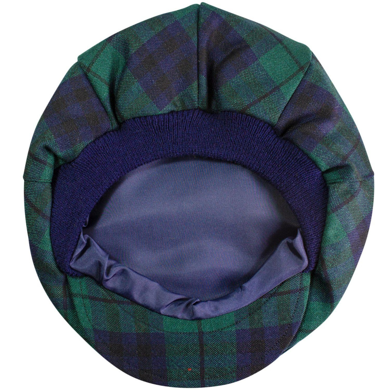 Mens Tartan Flat Cap Marshall Modern Tartan Plaid Design Mens and Womens One size Elasticated Band Comfort Fit Scottish Made