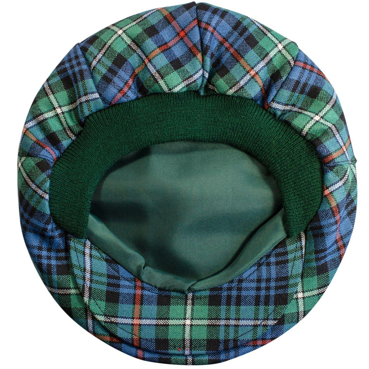 Mens Tartan Flat Cap MacKenzie Ancient Tartan Plaid Design Mens and Womens One size Elasticated Band Comfort Fit Scottish Made