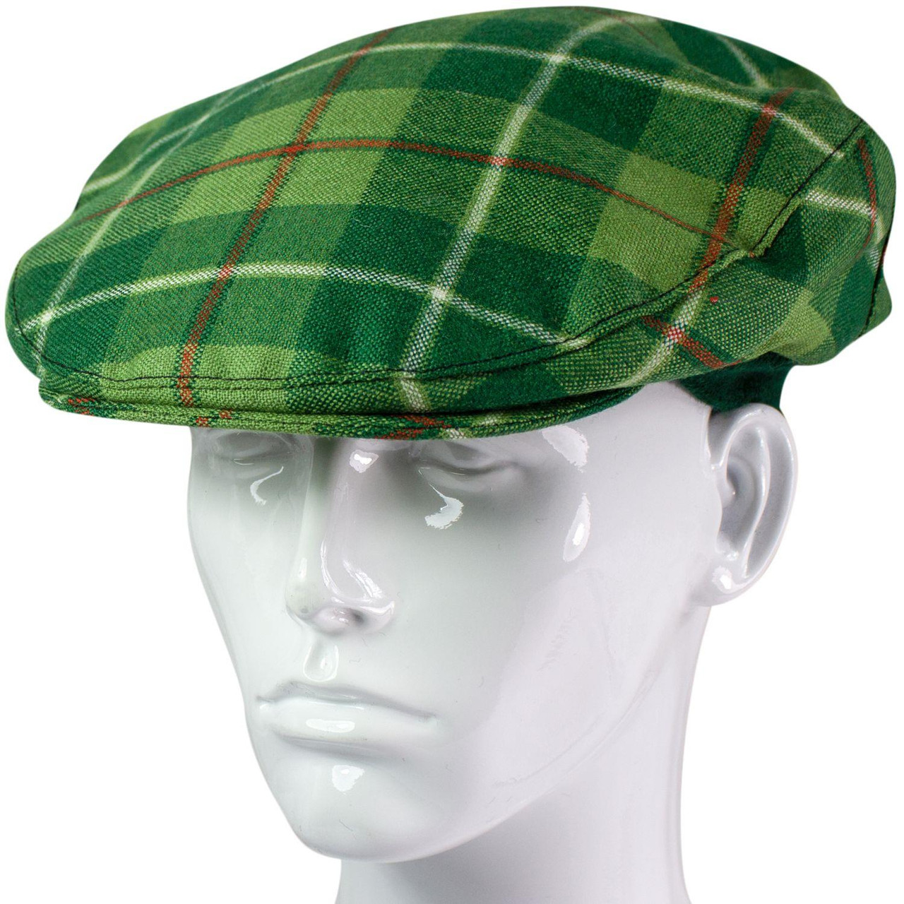 Mens Tartan Flat Cap Galloway Hunting Modern Tartan Plaid Design Mens and Womens One size Elasticated Band Comfort Fit Scottish Made