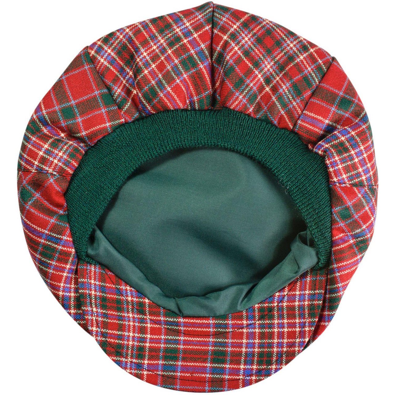 Mens Tartan Flat Cap MacAlister Modern Tartan Plaid Design Mens and Womens One size Elasticated Band Comfort Fit Scottish Made
