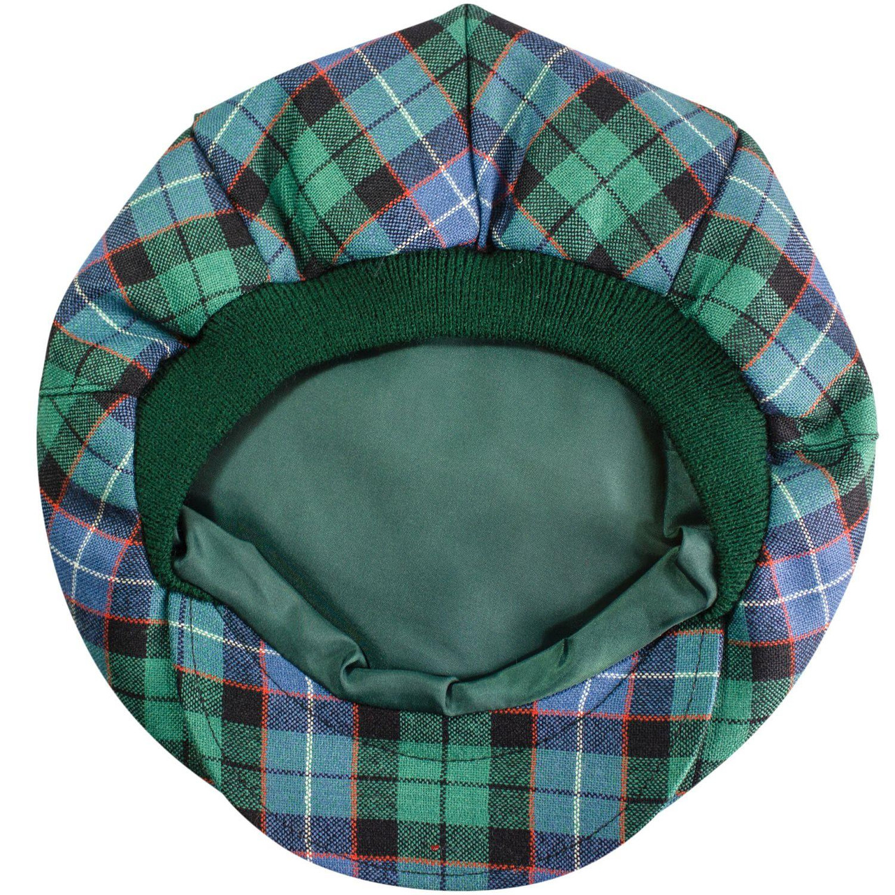 Mens Tartan Flat Cap Mitchell Ancient Tartan Plaid Design Mens and Womens One size Elasticated Band Comfort Fit Scottish Made