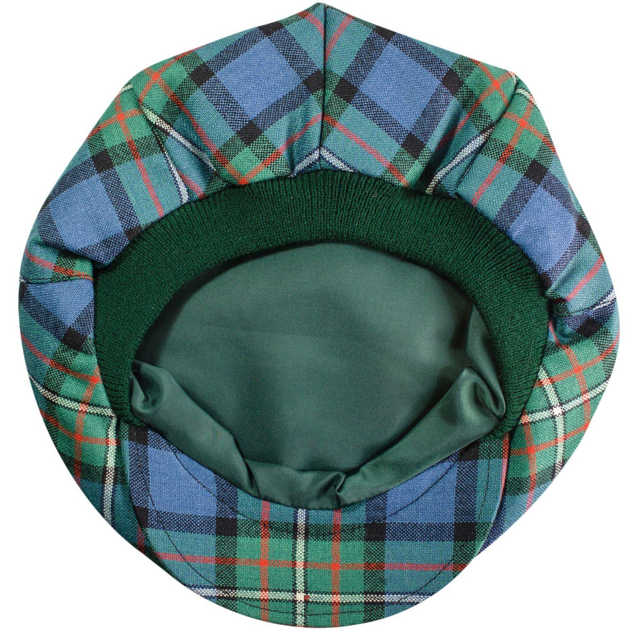 Mens Tartan Flat Cap Ferguson Ancient Tartan Plaid Design Mens and Womens One size Elasticated Band Comfort Fit Scottish Made