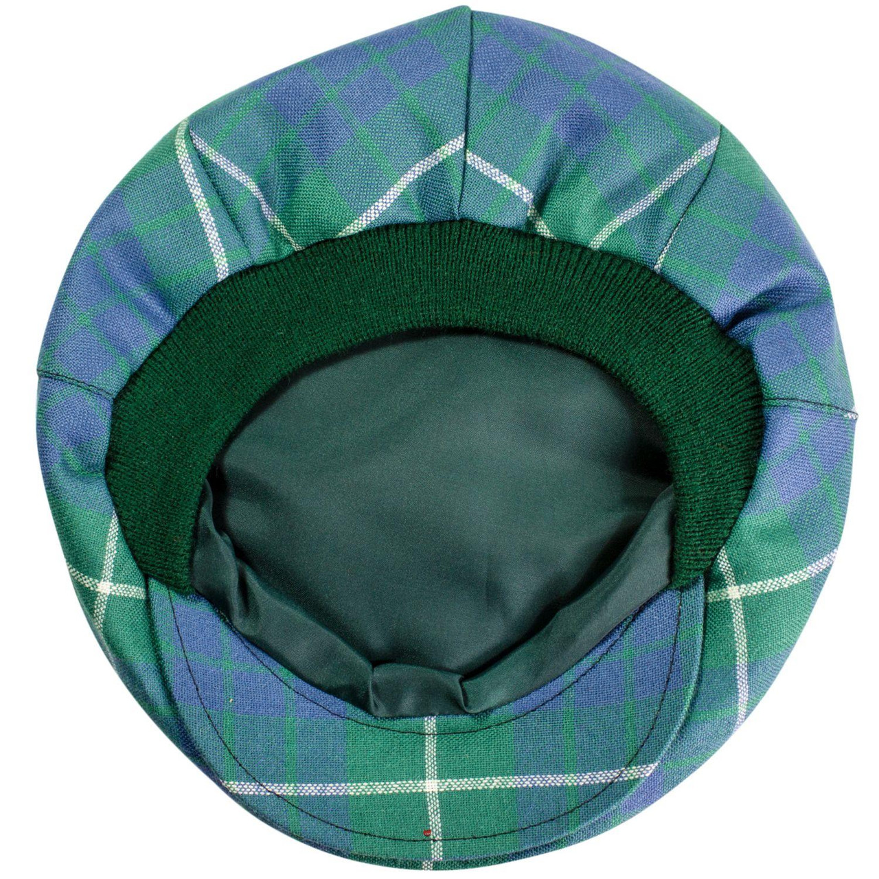 Mens Tartan Flat Cap Hamilton Hunting Ancient Tartan Plaid Design Mens and Womens One size Elasticated Band Comfort Fit Scottish Made