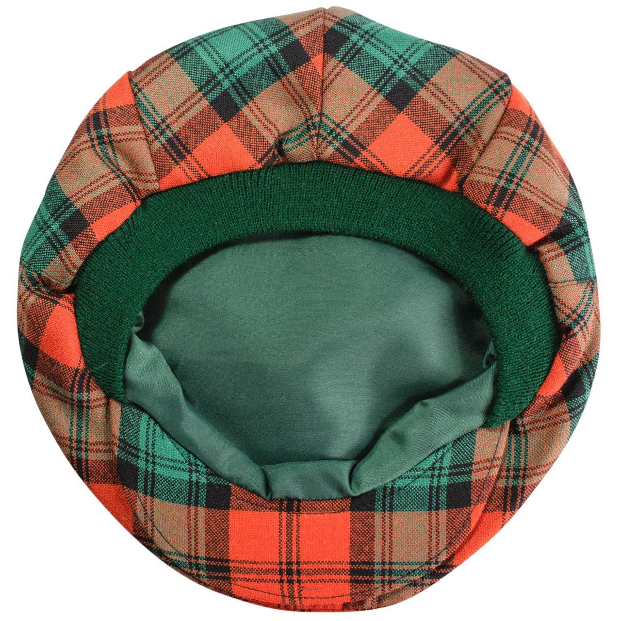 Mens Tartan Flat Cap Kerr Ancient Tartan Plaid Design Mens and Womens One size Elasticated Band Comfort Fit Scottish Made