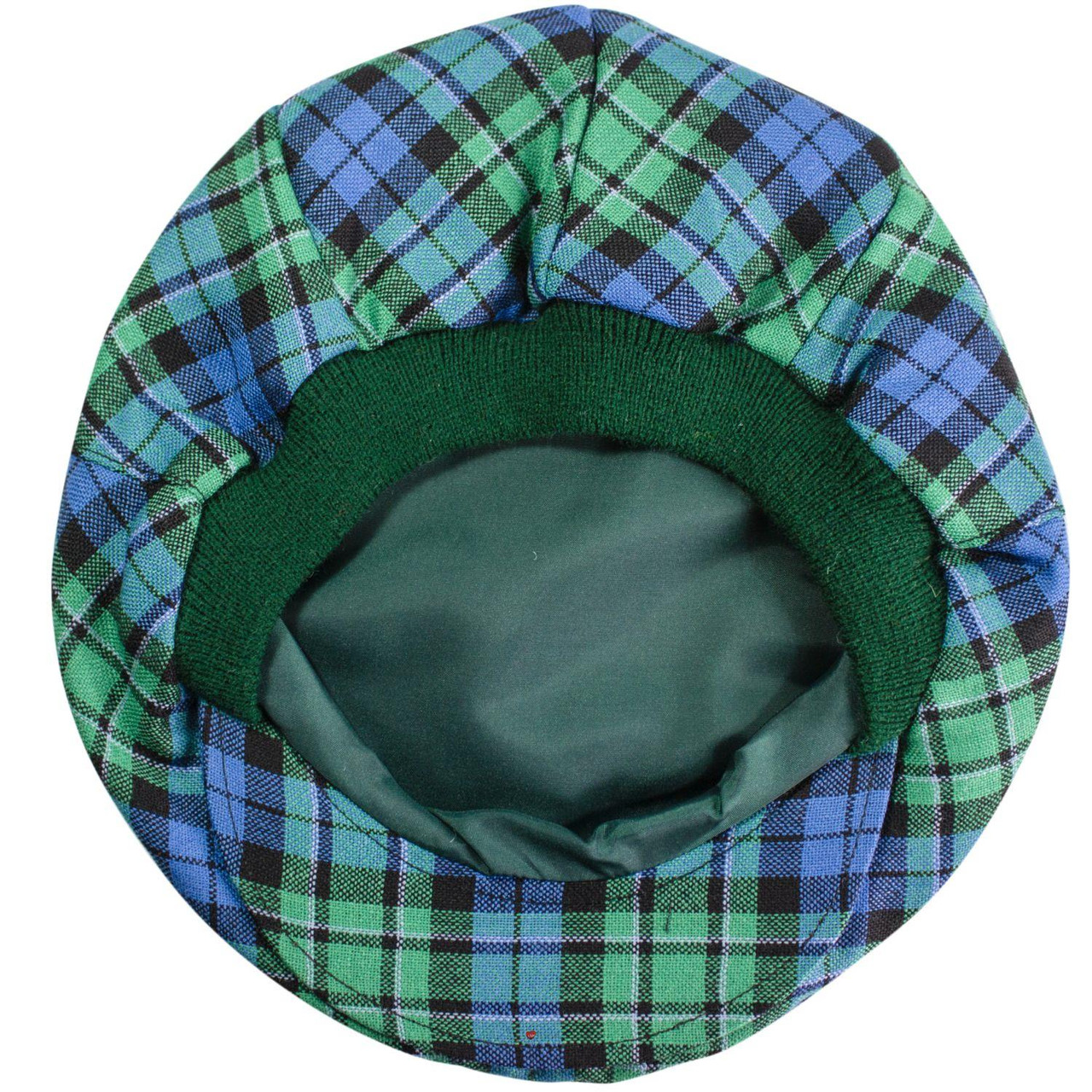 Mens Tartan Flat Cap MacCallum Ancient Tartan Plaid Design Mens and Womens One size Elasticated Band Comfort Fit Scottish Made