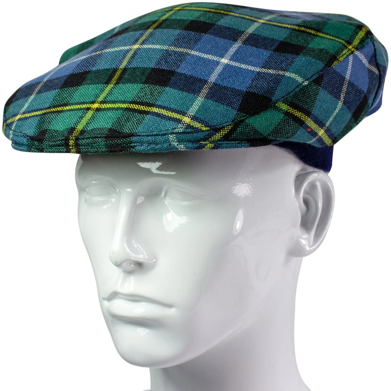 Mens Tartan Flat Cap MacNeil of Barra Ancient Tartan Plaid Design Mens and Womens One size Elasticated Band Comfort Fit Scottish Made
