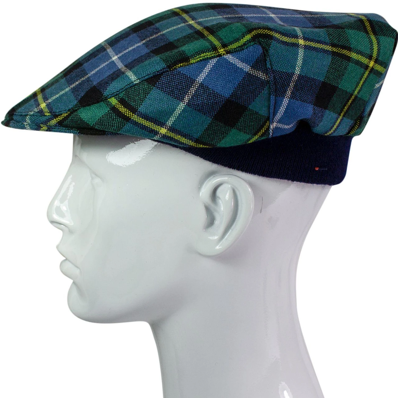 Mens Tartan Flat Cap MacNeil of Barra Ancient Tartan Plaid Design Mens and Womens One size Elasticated Band Comfort Fit Scottish Made