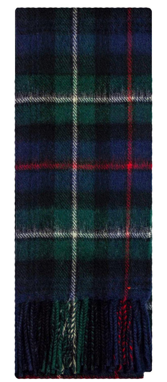 Lambswool Scarf & Flat Cap Matching Gift Set MacKenzie Modern Tartan Plaid One Size