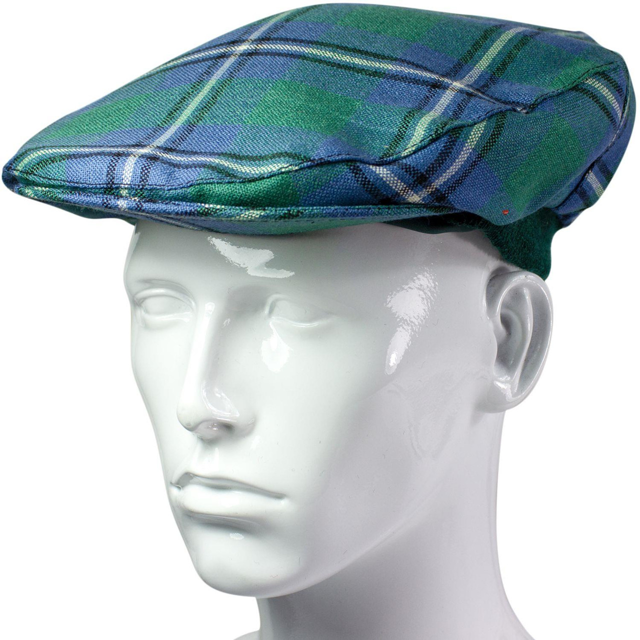 Lambswool Scarf & Flat Cap Matching Gift Set Irvine Ancient Tartan Plaid One Size