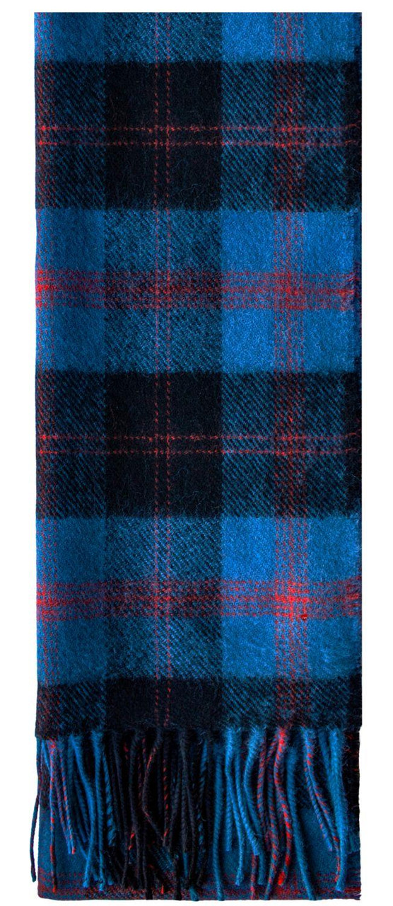 Lambswool Scarf & Flat Cap Matching Gift Set Angus Ancient Tartan Plaid One Size