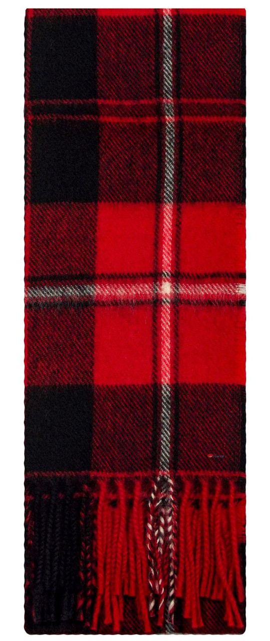Lambswool Scarf & Flat Cap Matching Gift Set Cunningham Modern Tartan Plaid One Size