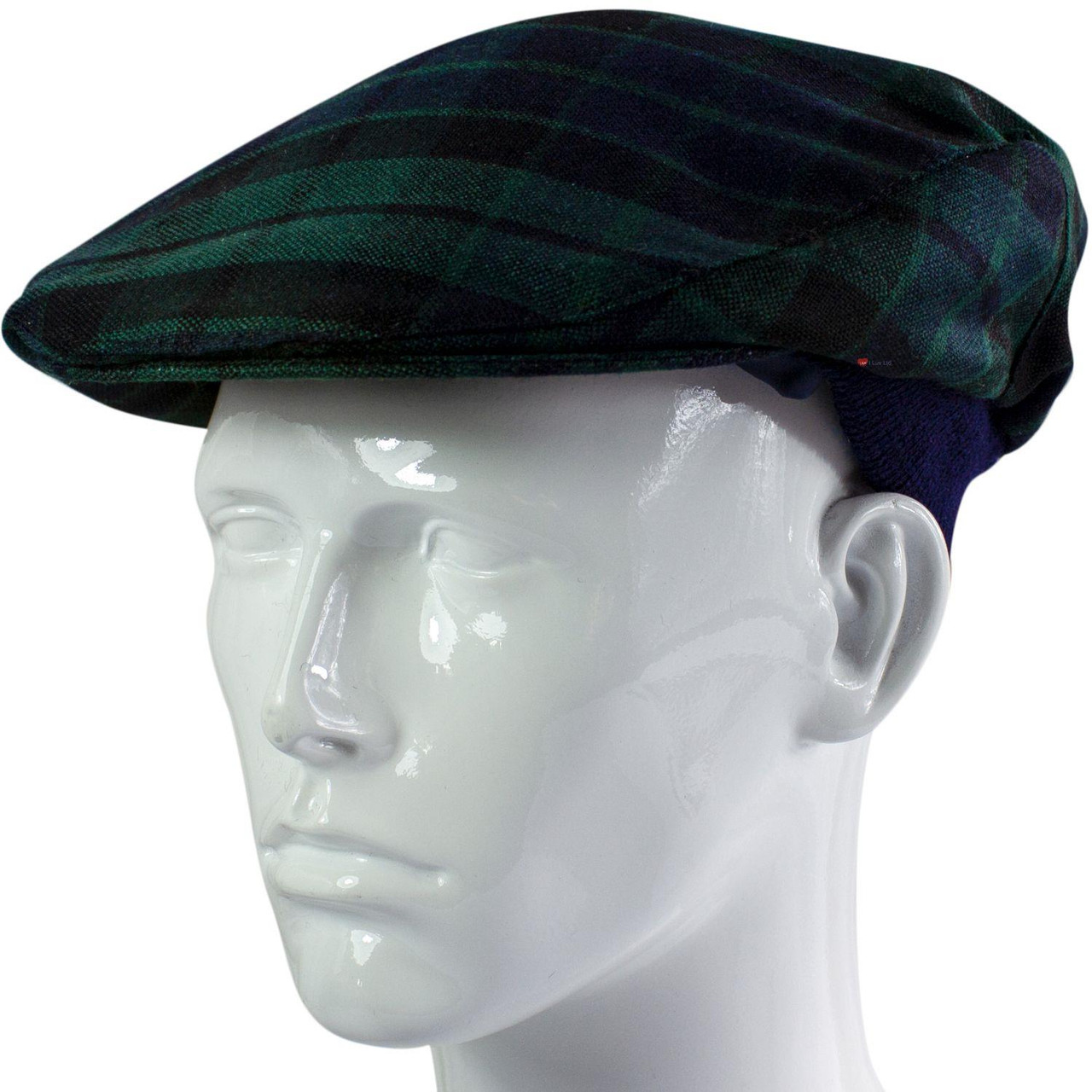 Lambswool Scarf & Flat Cap Matching Gift Set MacKay Modern Tartan Plaid One Size