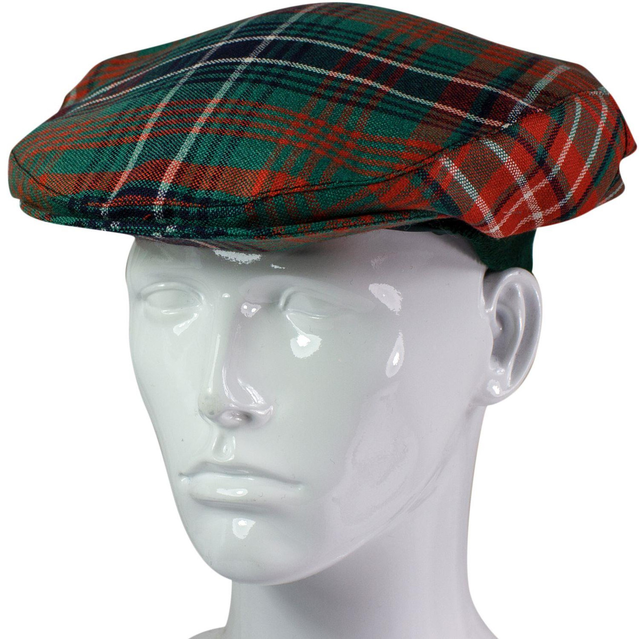 Lambswool Scarf & Flat Cap Matching Gift Set Wilson Ancient Tartan Plaid One Size