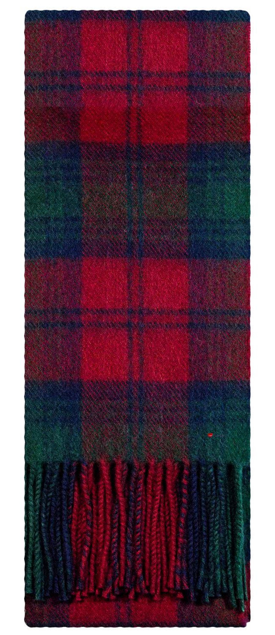 Lambswool Scarf & Flat Cap Matching Gift Set Lindsay Modern Tartan Plaid One Size