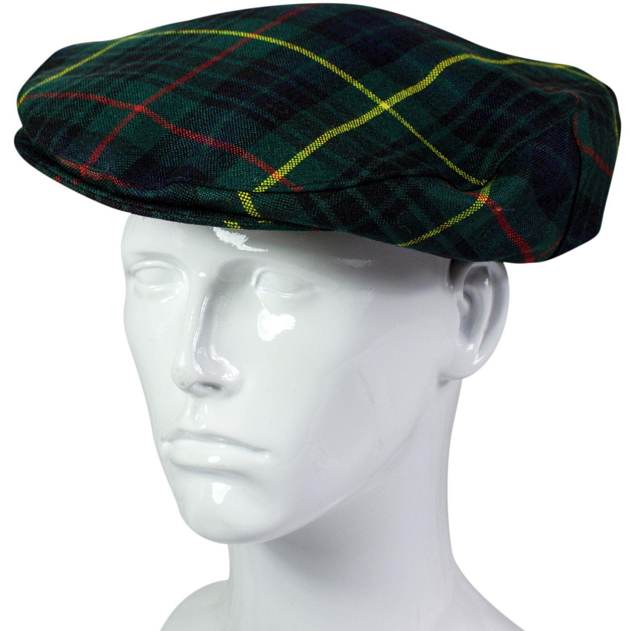 Lambswool Scarf & Flat Cap Matching Gift Set Stewart Hunting Modern Tartan Plaid One Size