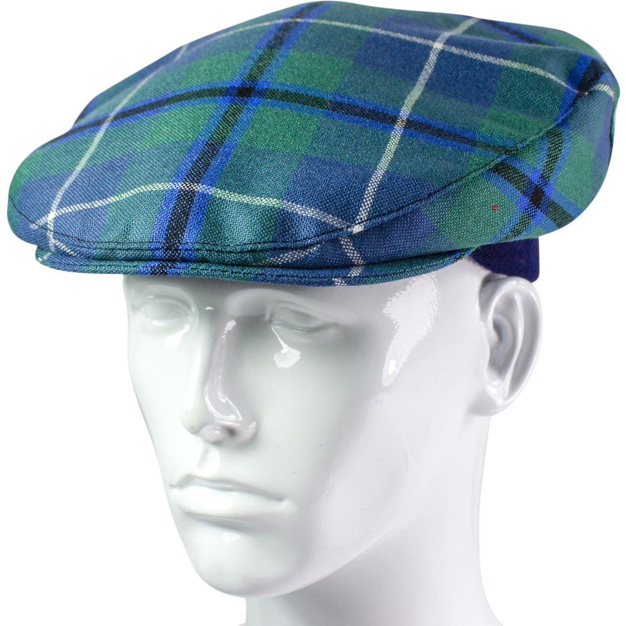 Lambswool Scarf & Flat Cap Matching Gift Set Douglas Ancient Tartan Plaid One Size
