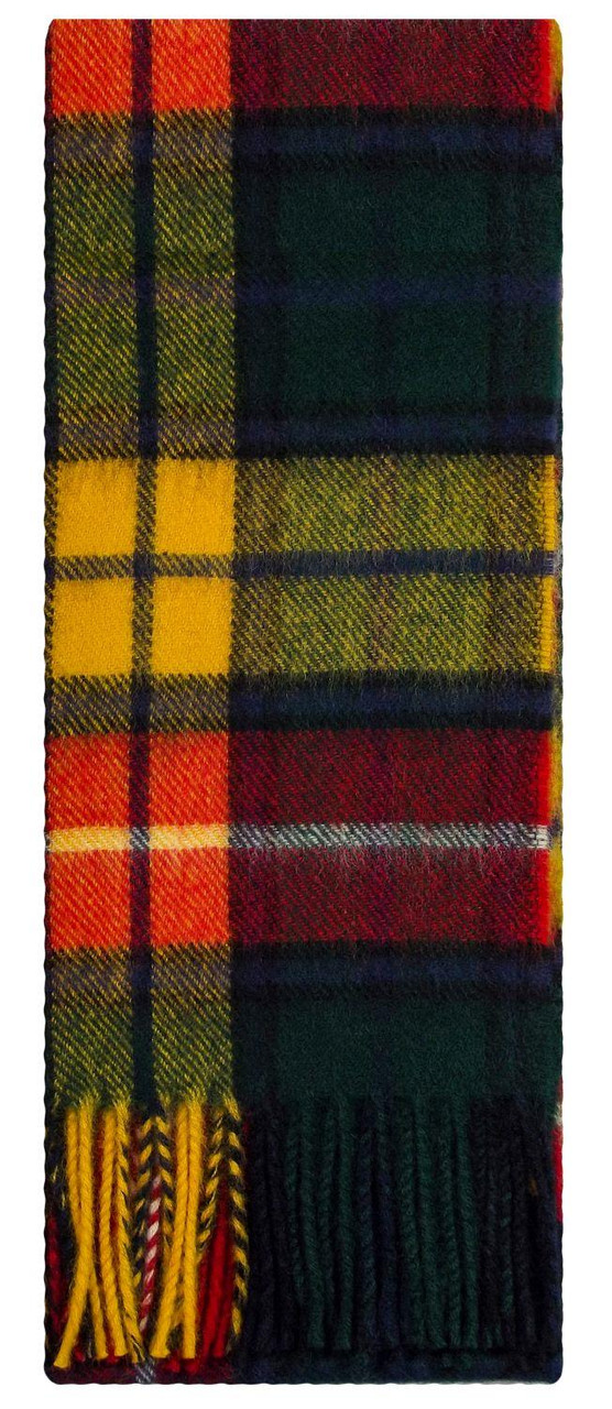 Lambswool Scarf & Flat Cap Matching Gift Set Buchanan Modern Tartan Plaid One Size