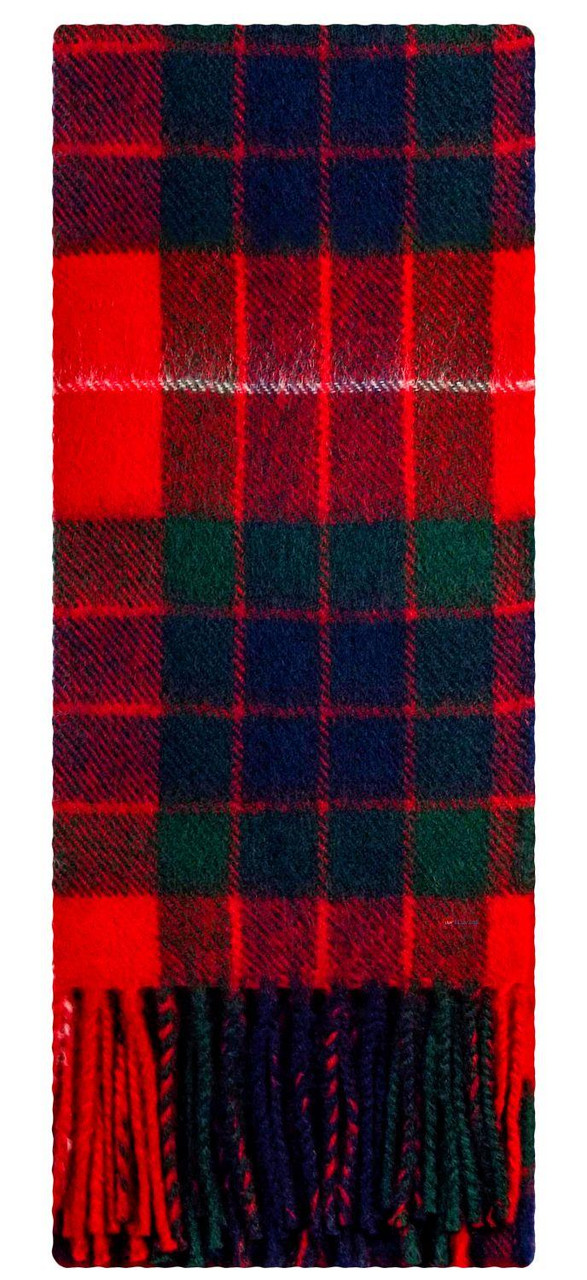 Lambswool Scarf & Flat Cap Matching Gift Set Fraser Red Modern Tartan Plaid One Size