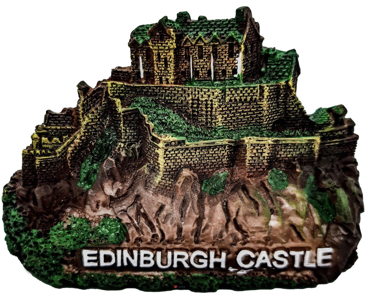 Resin Scottish Fridge Magnet with Edinburgh Castle Design