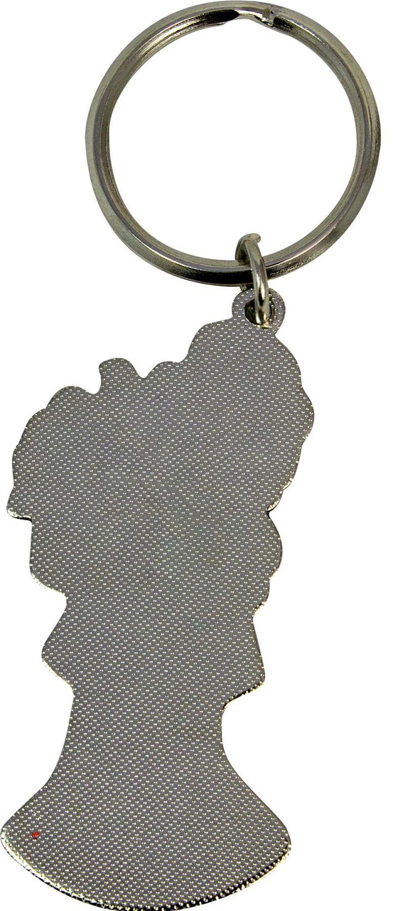 Scottish Souvenir Keyring Fun Piper Design multi colour on Brass Metal